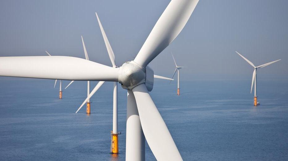 Stock image of wind energy