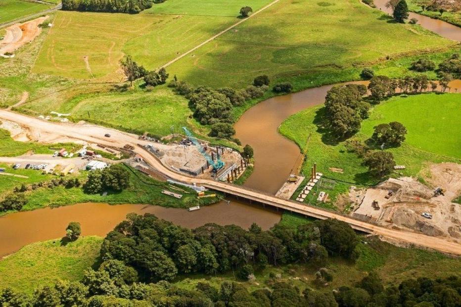 Waikato Expressway - Huntly Section - Aerial